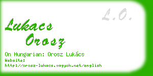 lukacs orosz business card